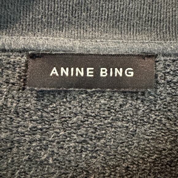 Anine Bing Sweatshirt Faded Black - Picture 3 of 4